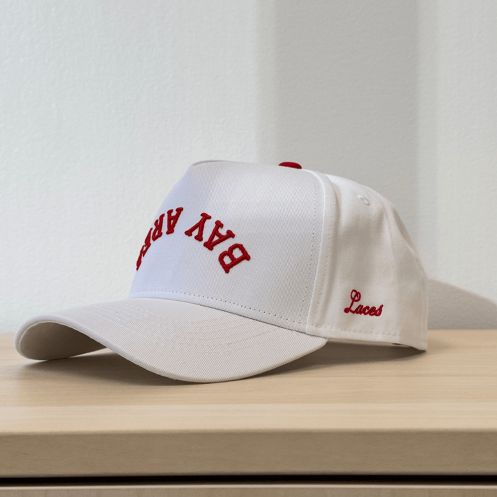 Steph Curry Bay Area Hat Upside Down White Embroidered Hat Meaningful Father's Day Gifts-1