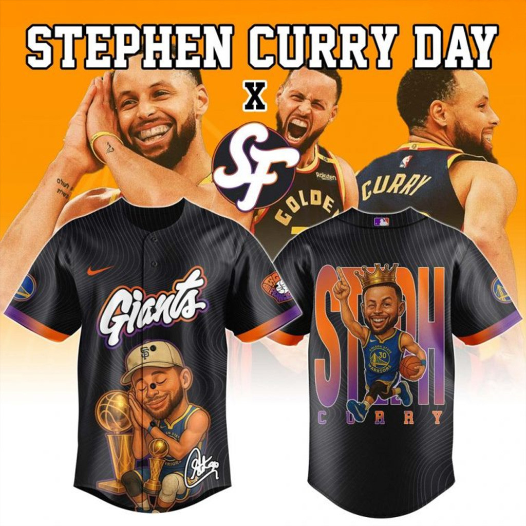 Stephen Curry Day x San Francisco Giants 2025 Baseball Jersey Giants Merch Dad Gifts-1