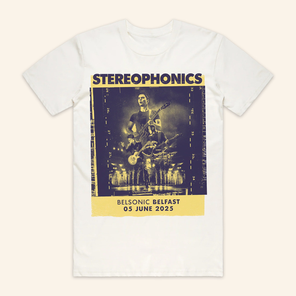 Stereophonics Merch Belfast 2025 White T-Shirt Gifts For My Boyfriend-1