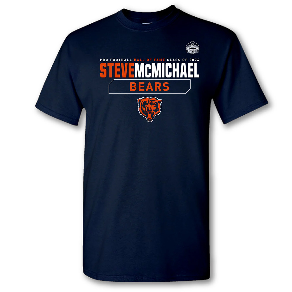 Steve McMichael Class of 2024 Stat T-Shirt Father's Day Gifts For Fans-1