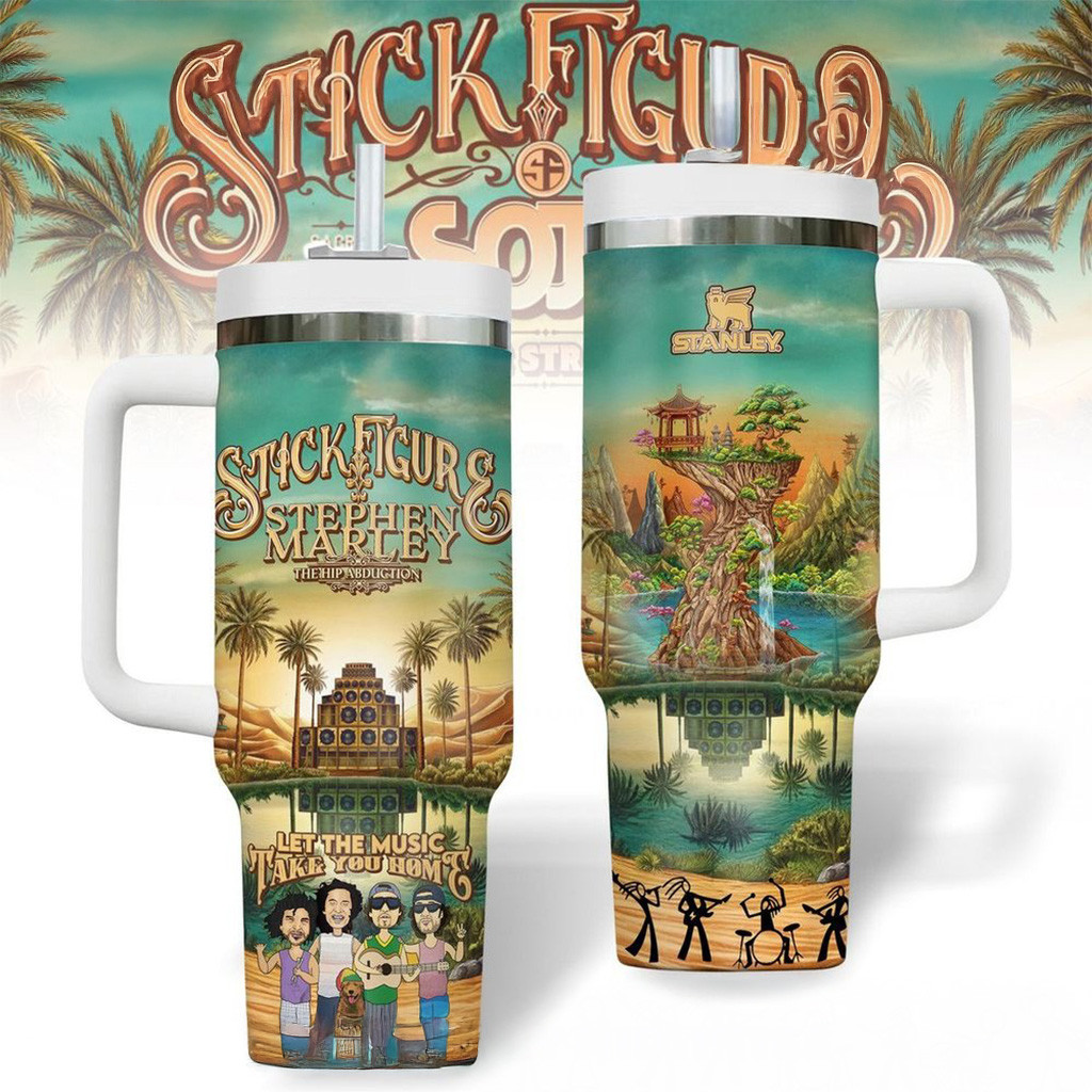 Stick Figure Stephen Marley The Hip Abduction Island Holiday Tour 2025 Tumbler Gifts For Fans-1