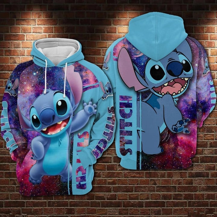 Stitch 3D All Over Printed Hoodie-1