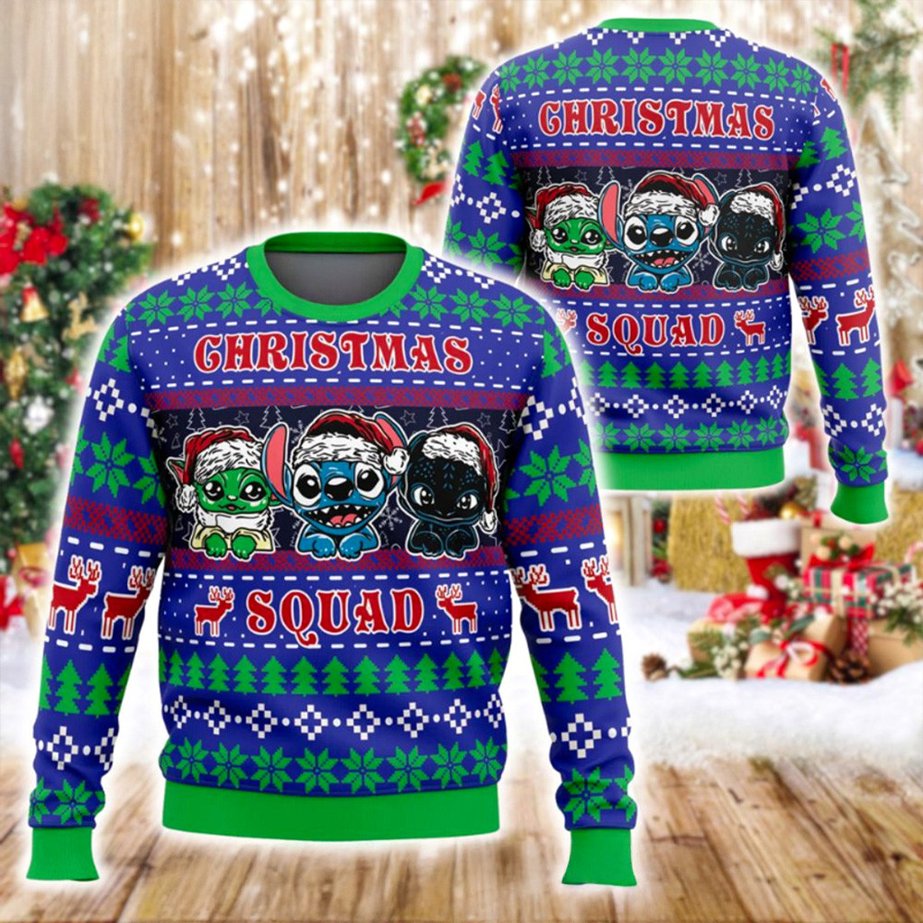 Stitch Christmas Squad Ugly Sweater Stitch Merch Christmas Gifts For Son-1