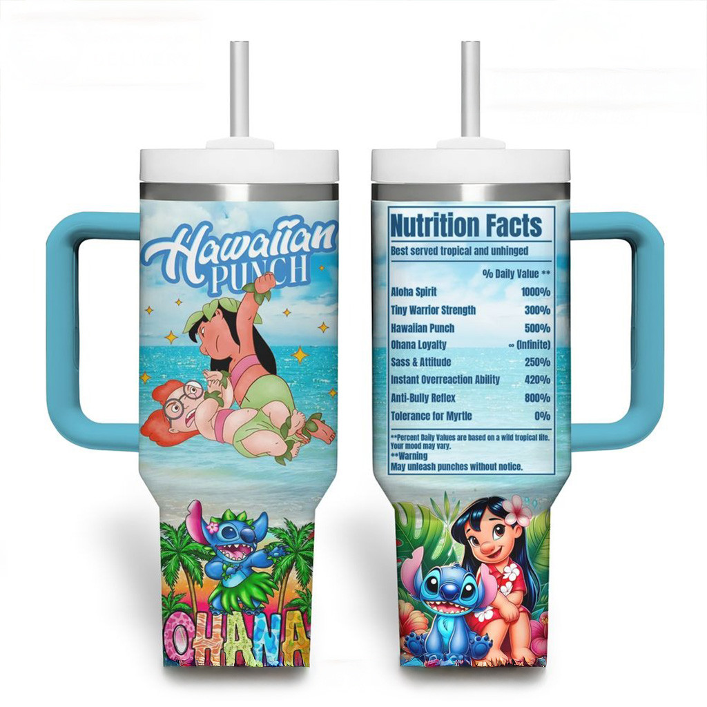 Stitch Ohana 2025 Hawaiian Punch 40oz Stanley Tumbler Gifts For Friends-1