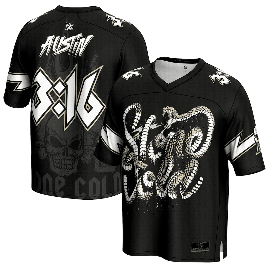 Stone Cold Steve Austin Merch Stone Cold Steve Austin 3'16 Snake Jersey Fathers Day Presents-1