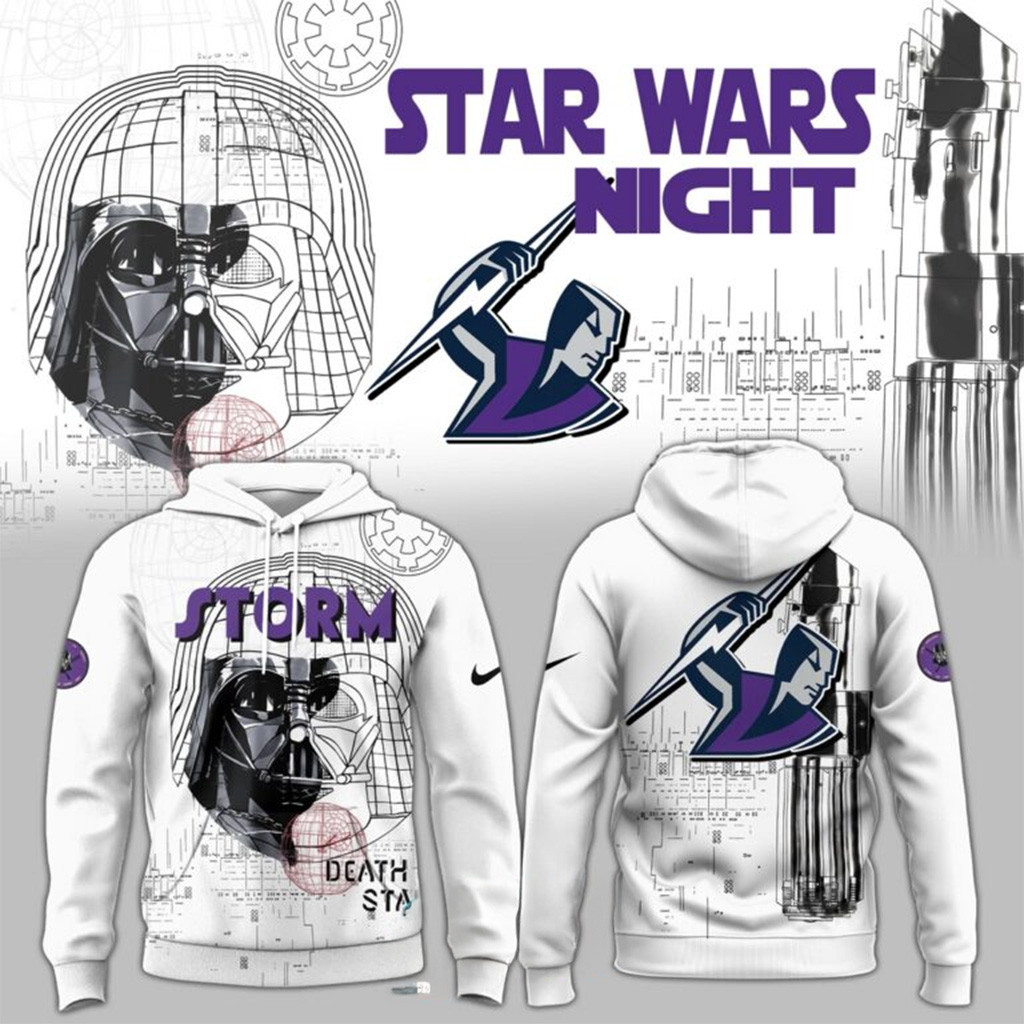 Storm NRL Team Star Wars Night Hoodie Storm Merch Gift Ideas For Husband-1