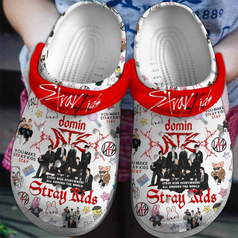 Stray Kids Everywhere All Around The World Clogs Crocs Gifts For Band Fans-1