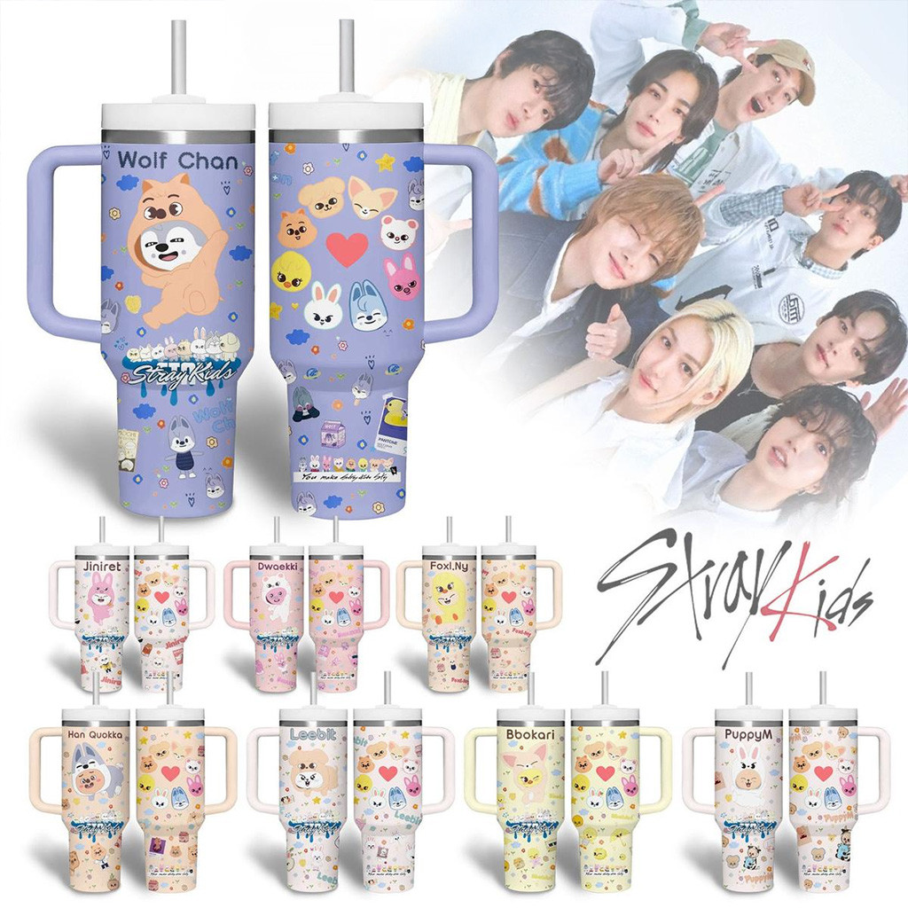 Stray Kids Funny SKZOO Stanley Tumbler Stray Kids Merch For Fans Women's Gifts-1