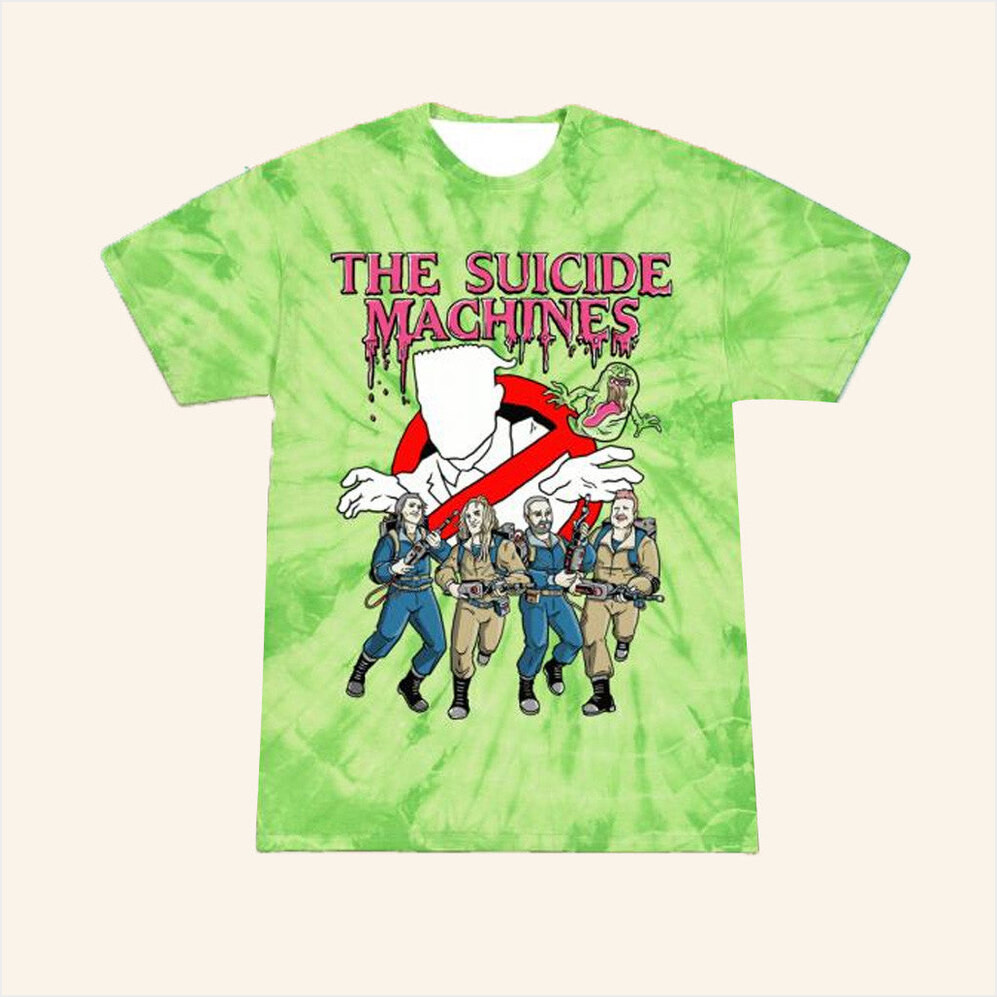 Suicide Machines Detroit Merch Ghostbusters Tie Dye T-Shirt Gifts For Dudes Gifts For Friends-1