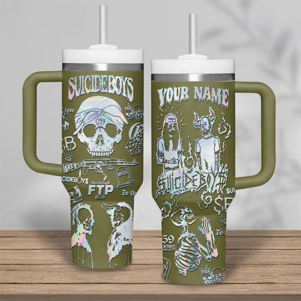 Suicideboys Grey Day Tour 2025 Stanley Tumbler Suicideboys Merch Presents For Music Lovers-1