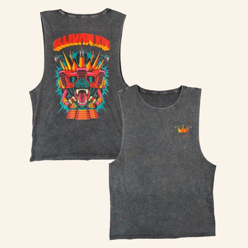 Sullivan King Merch Retro Cat Muscle Tank Gift Ideas For Him-1