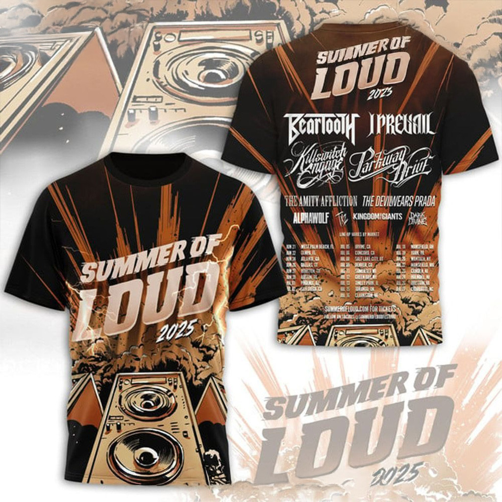 Summer Of Loud 2025 Tour Special Shirt Best Gifts For Music Lovers-1