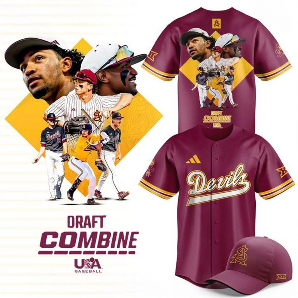 Sun Devil x Draft Combine 2025 Baseball Jersey Sun Devils Merch Gifts For Football Fan-1