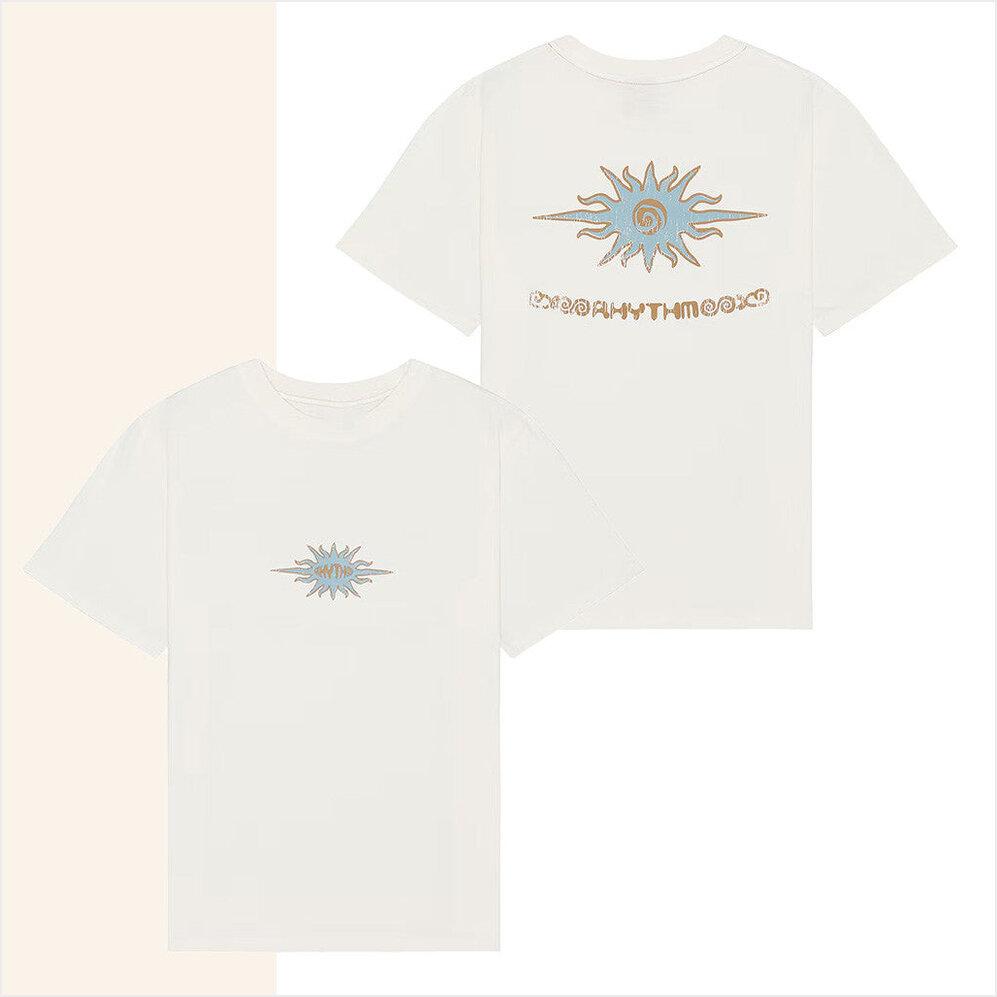 Sun Diego Merch Rhythm Flame Printed Vintage White T-Shirt Best Gifts For Dudes Gifts For BFF-1