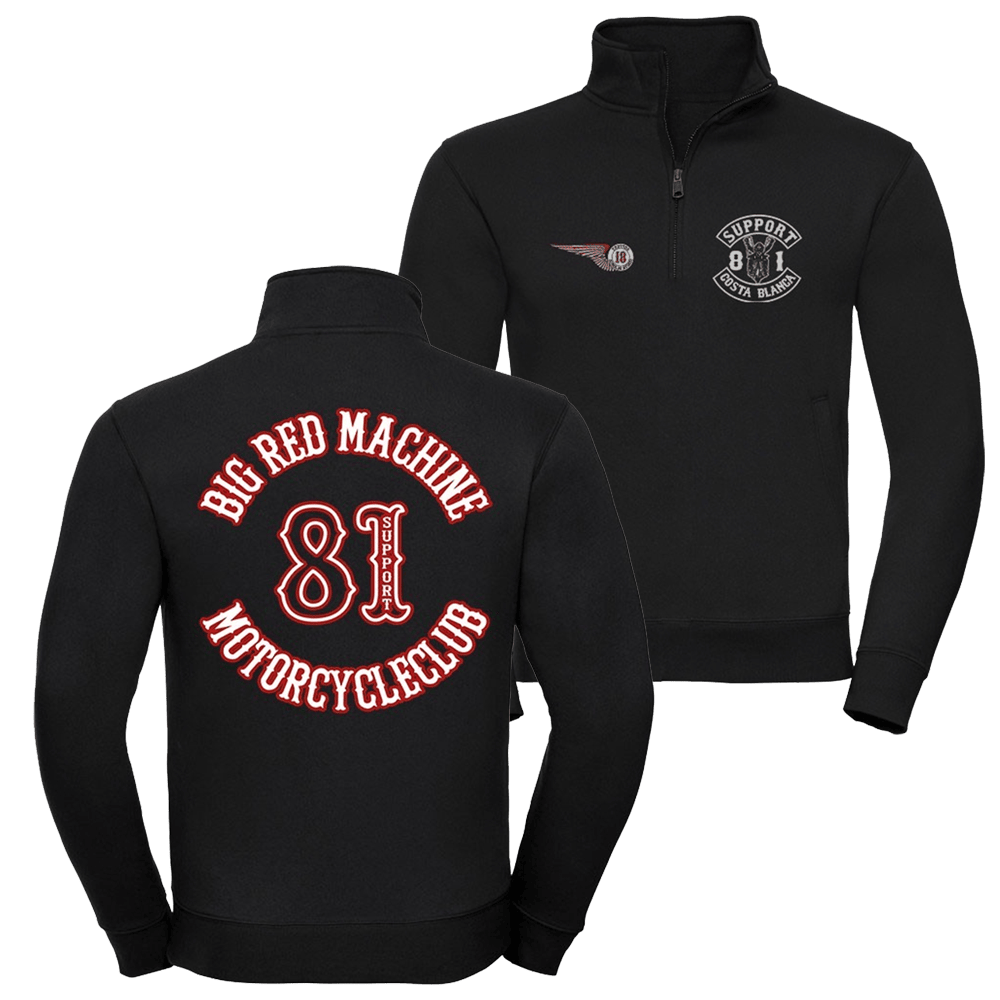 Support 81 World Half Zip Jacket Hells Angels Support 81 MC Jacket Gifts For Husband-1