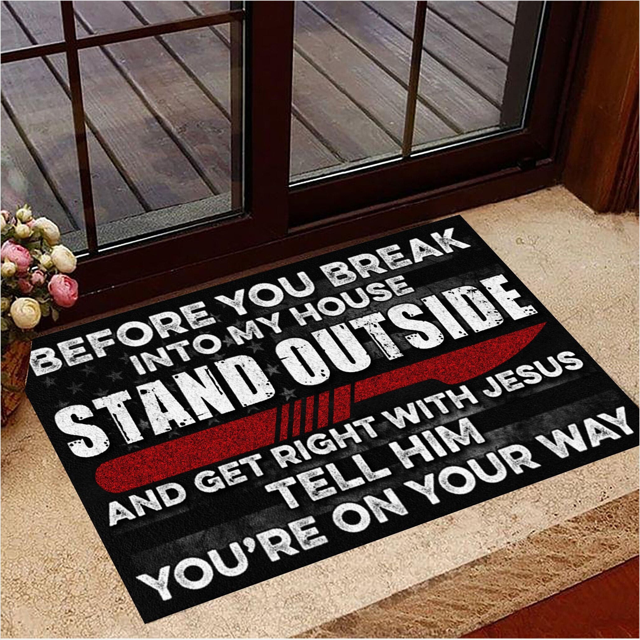 Surgeon Before You Break Into My House Doormat Scalpel Doctor Home Decor Gifts For Best Friend-1