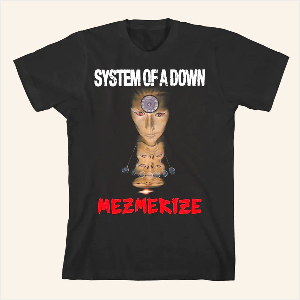 System Of A Down Merch Tour 2025 Mezmerize T-Shirt Birthday Gifts For Her Gifts For Friends-1