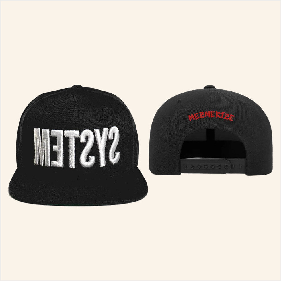 System Of A Down Merch Tour 2025 System Mezmerize Snapback Hat Embroidered Gift For Dad-1