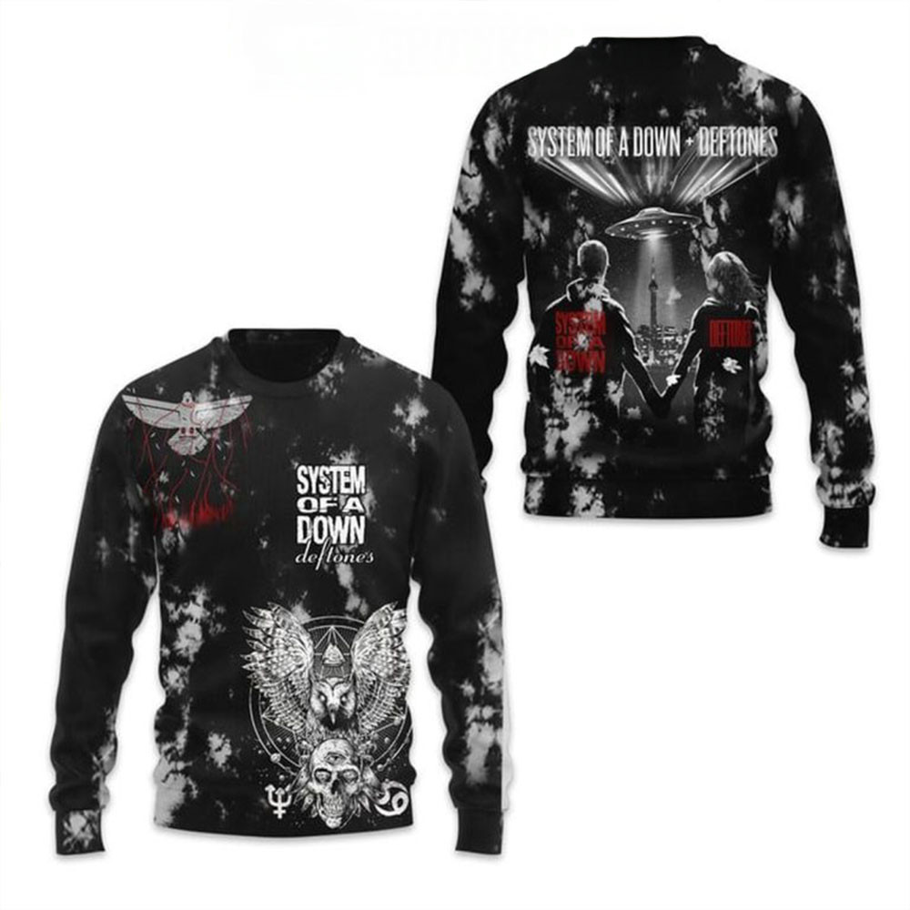 System Of A Down Performance With Deftones 2025 Sweatshirt Gifts For Fans-1