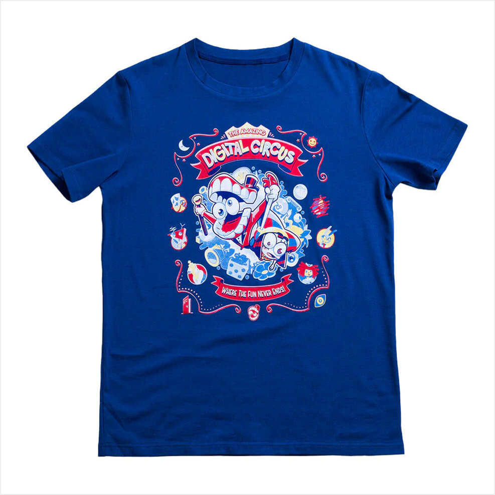 TADC Merch Retro Carnival T-Shirt The Amazing Digital Circus Merch Gifts For Dudes-1