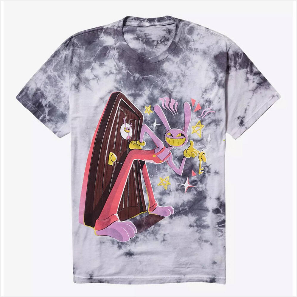 TADC Merch The Amazing Digital Circus Jax Tie Dye T-Shirt The Amazing Digital Circus Merch-1