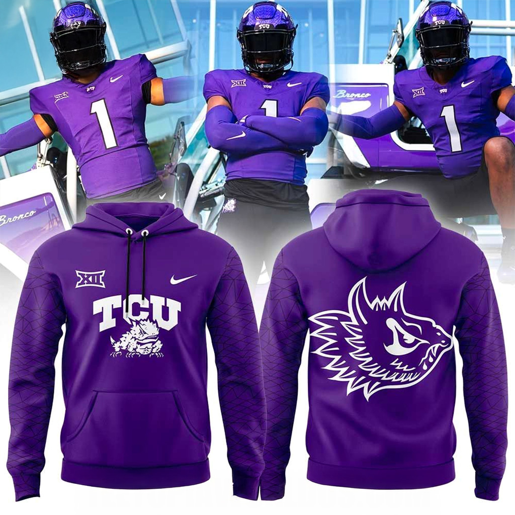 TCU The Best Uniform Purple Hoodie TCU Merch Christmas Gifts For Boyfriend-1