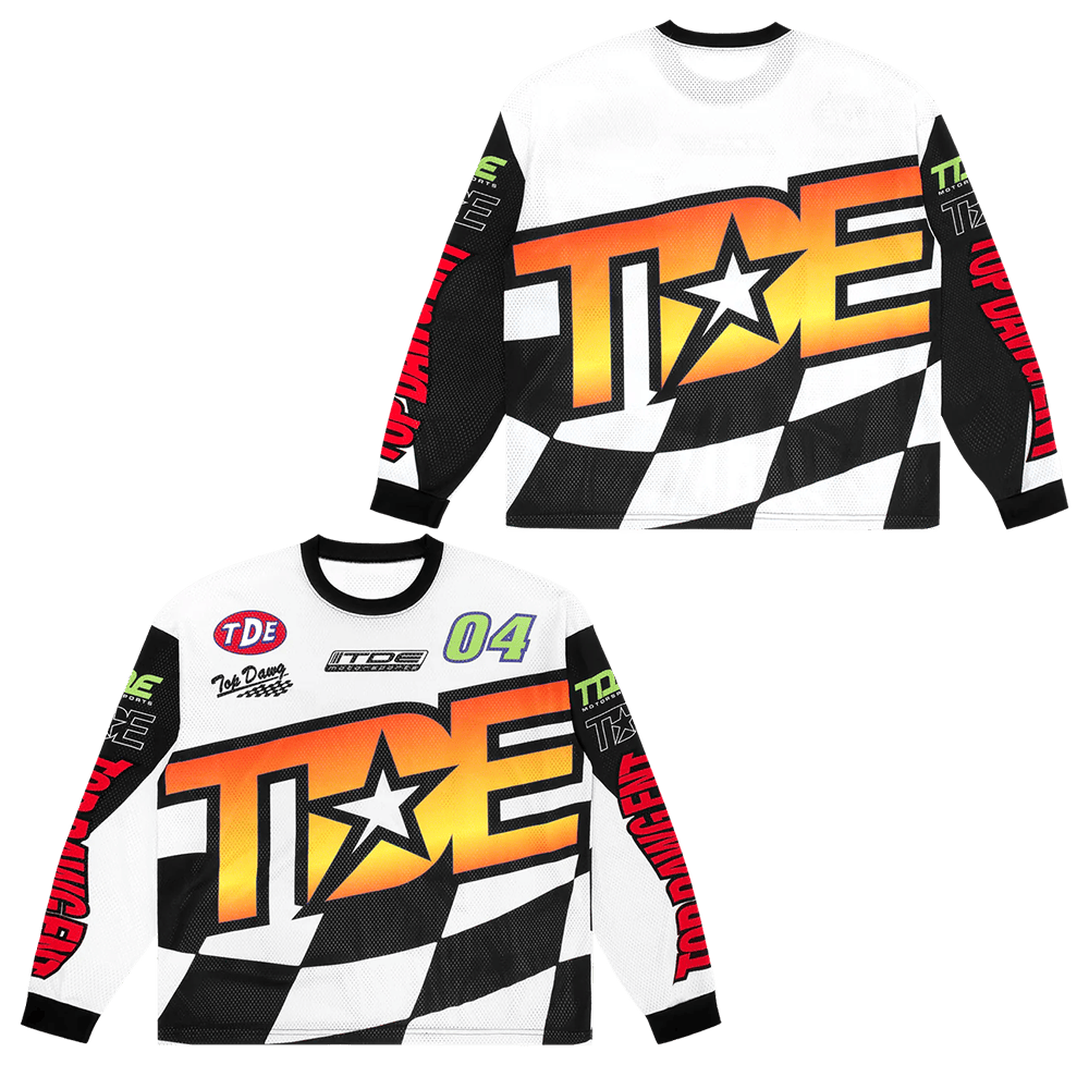 TDE Merch TDE Racing Moto Jersey Top Dawg Entertainment Merch Awesome Father's Day Gifts-1 TDE Merch TDE Racing Moto Jersey Top Dawg Entertainment Merch Awesome Father's Day Gifts-1