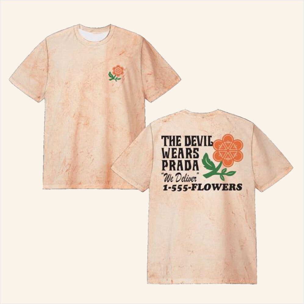 TDWP Band Merch Florist Dye T-Shirt Gift Ideas For Girlfriend Birthday Gifts For Fans-1