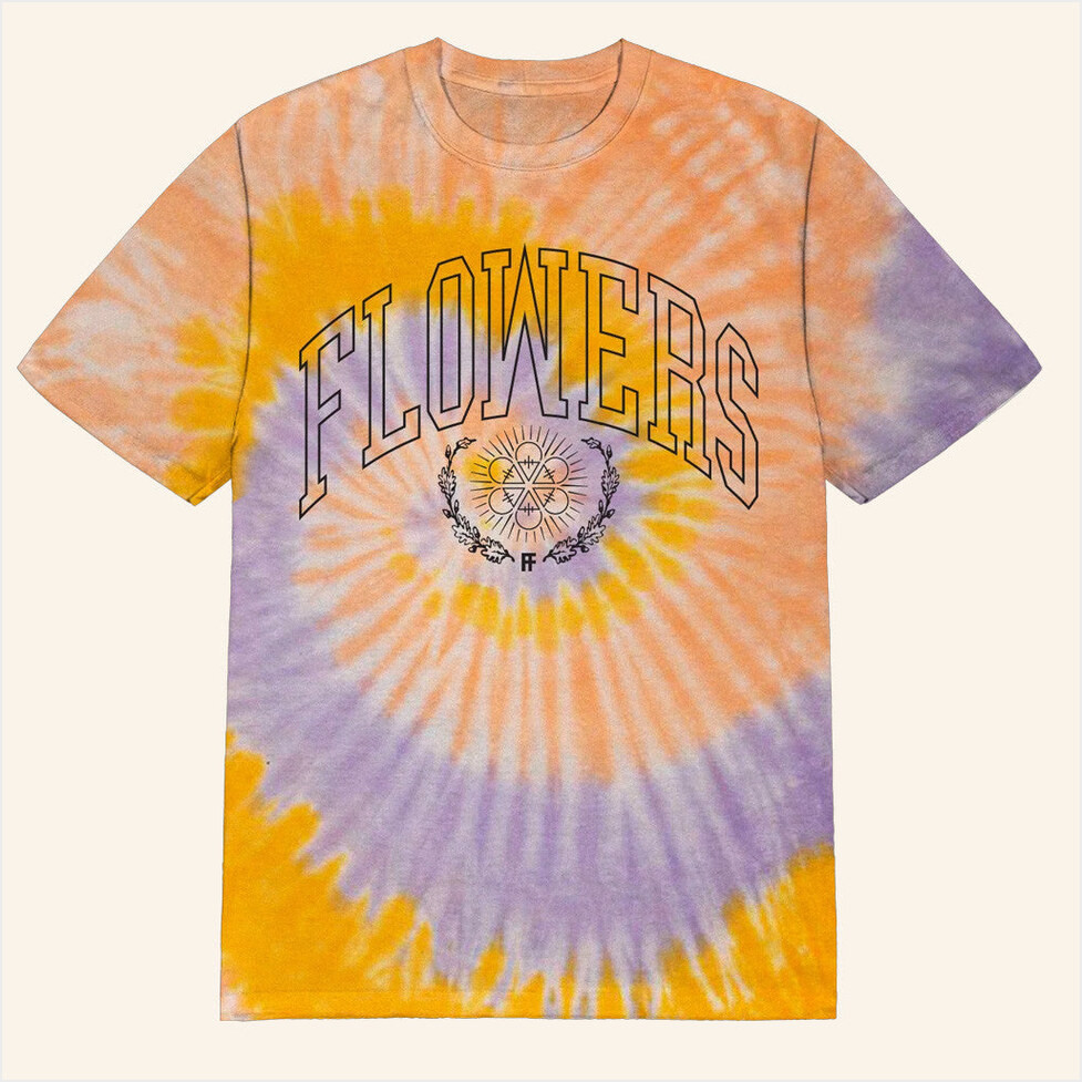 TDWP Band Merch Store Flowers Tie Dye T-Shirt Gifts For Wife Birthday Gifts For Besties-1