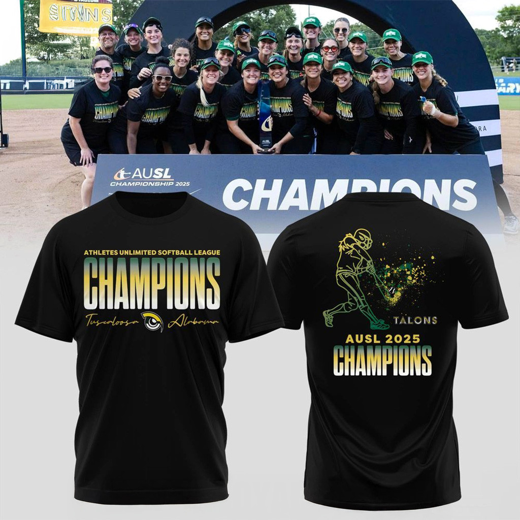 Talons Athletes Unlimited Softball League 2025 Champions T-Shirt Athletes Merch Her Gifts-1