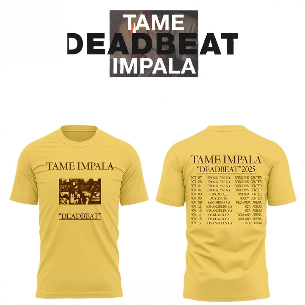 Tame Impala Deadbeat Tour 2025 T-Shirt Tame Impala Merch Gifts For Music Lovers-1