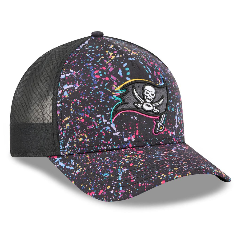 Tampa Bay Buccaneers Crucial Catch NFL Trucker Hat 2025 Rainbow Buccaneers Merch Fan Gifts-1