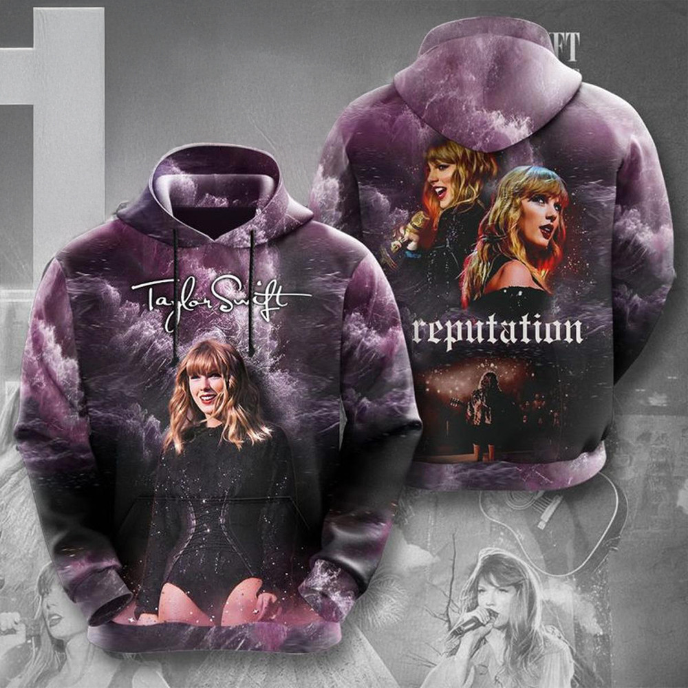 Taylor Swift In Her Reputation Era 2024 Hoodie Taylor Swift Merch Gifts For Fans-1
