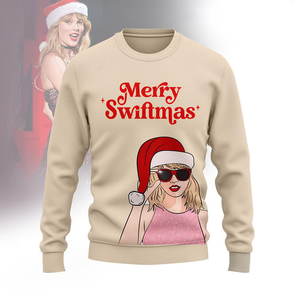 Taylor Swift Merry Swiftmas 2024 Sweater Swifties Merch Christmas Gifts For Fan-1 Taylor Swift Merry Swiftmas 2024 Sweater Swifties Merch Christmas Gifts For Fan-1