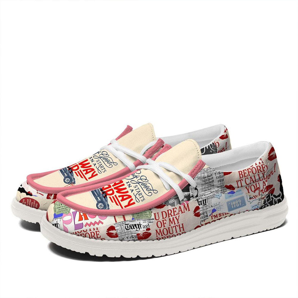 Taylor Swift Nothing Good Starts In A Getaway Car Hey Dude Shoes Gifts For Swifties-1