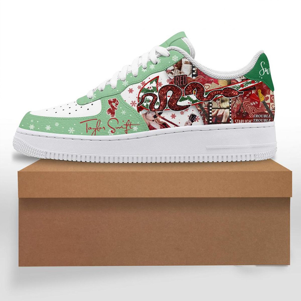 Taylor Swift Snake Queen Trouble Air Force 1 Shoes Taylor Swift Shoes TTPD Merch-1