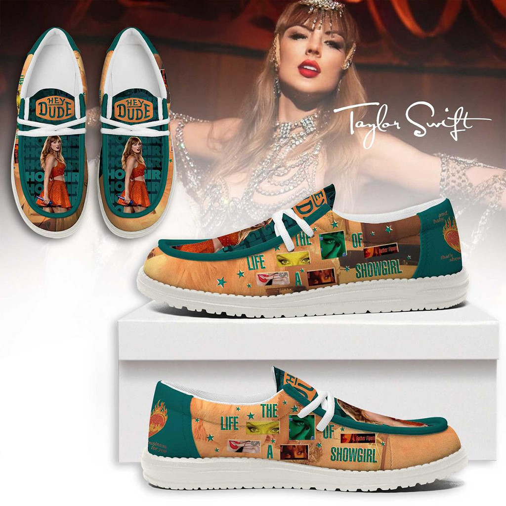 Taylor Swift The Life Of A Showgirl Hey Dude Shoes Fan Merch Gifts For Swifties-1