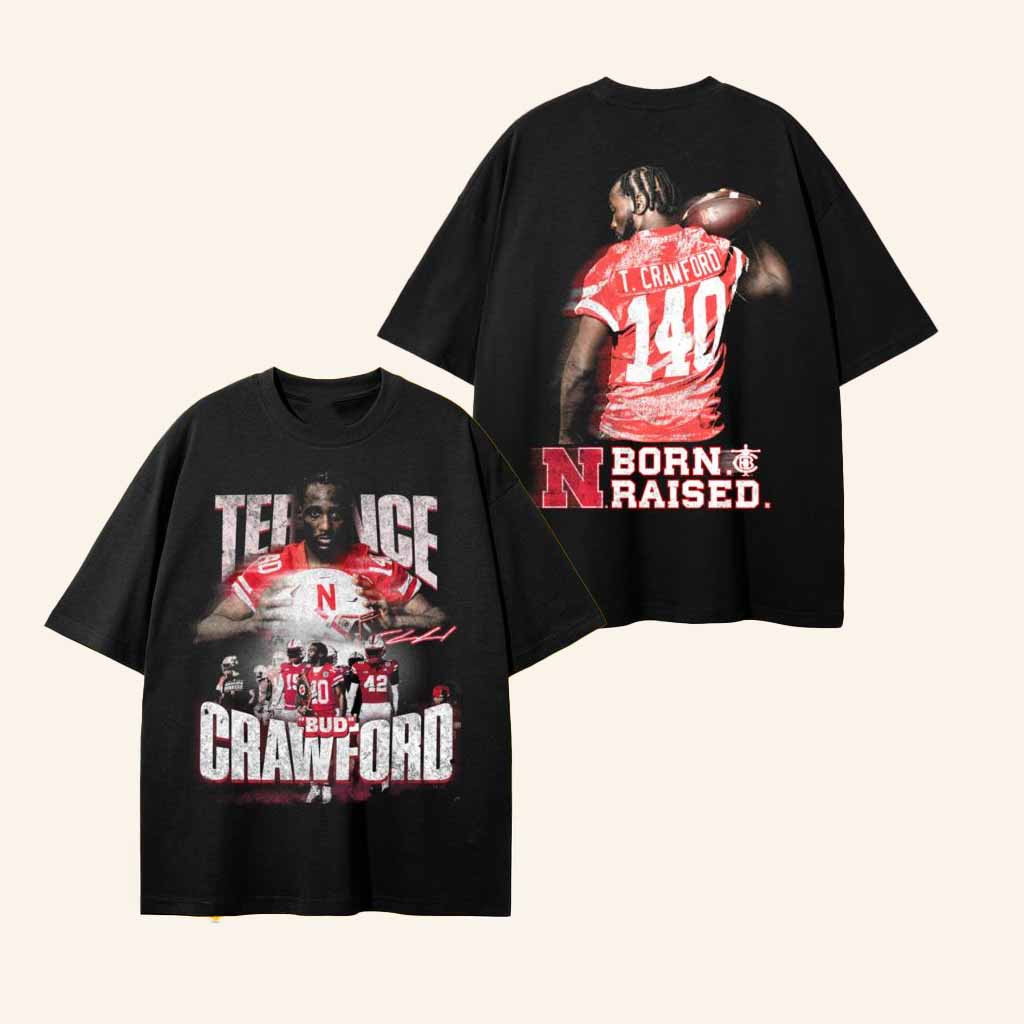Tbud Crawford Merch Husker Collab Shirt Presents For Football Fans-1