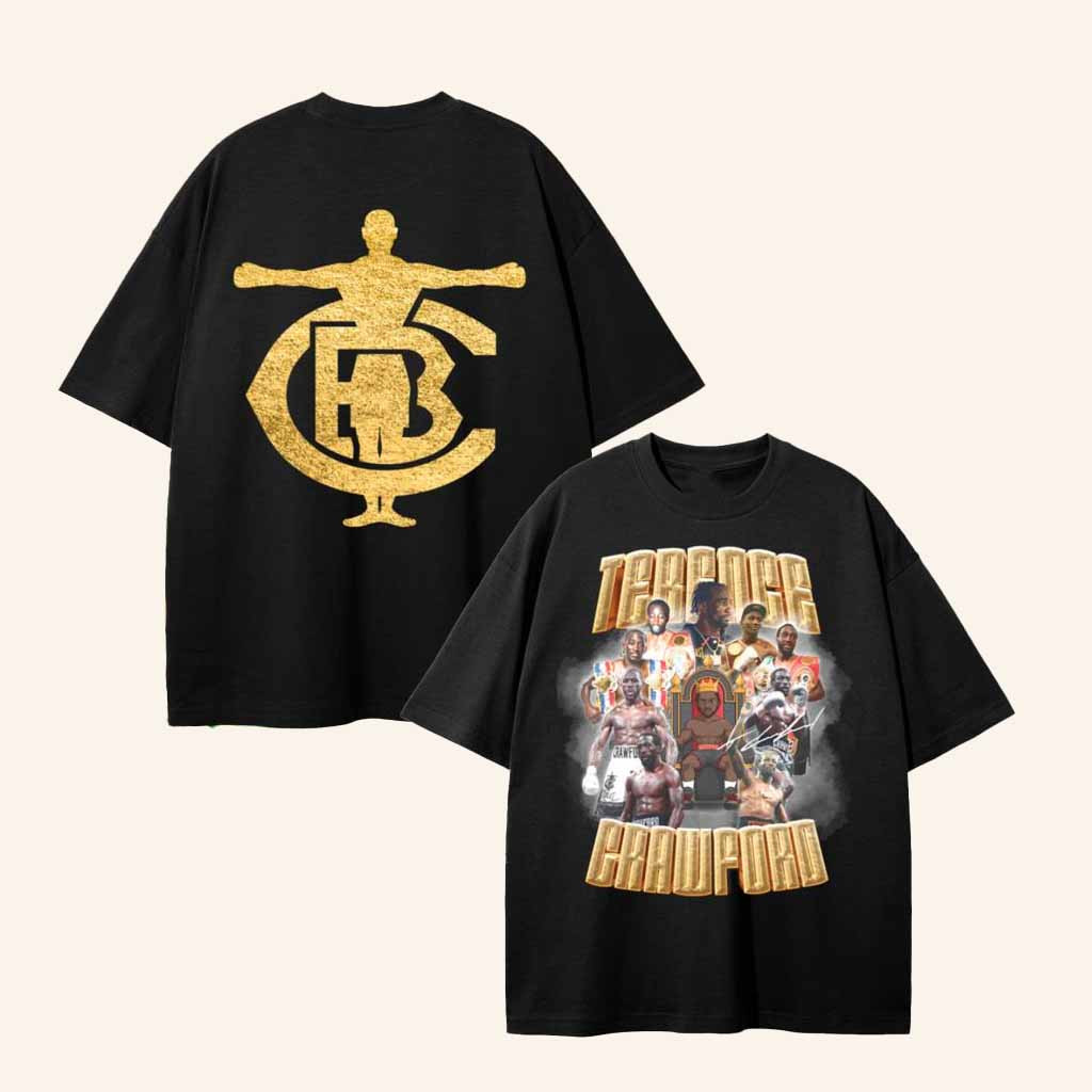 Tbud Crawford Merch The Champ Is Here Shirt Presents For Football Fans-1