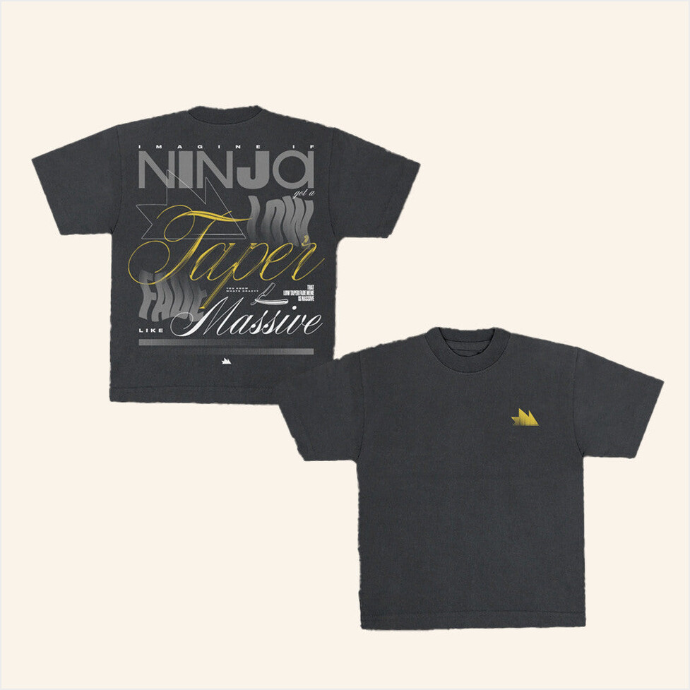 Team Ninja Merch Low Taper Fade Black T-Shirt Birthday Gift Ideas For Friends Gifts For Fans-1