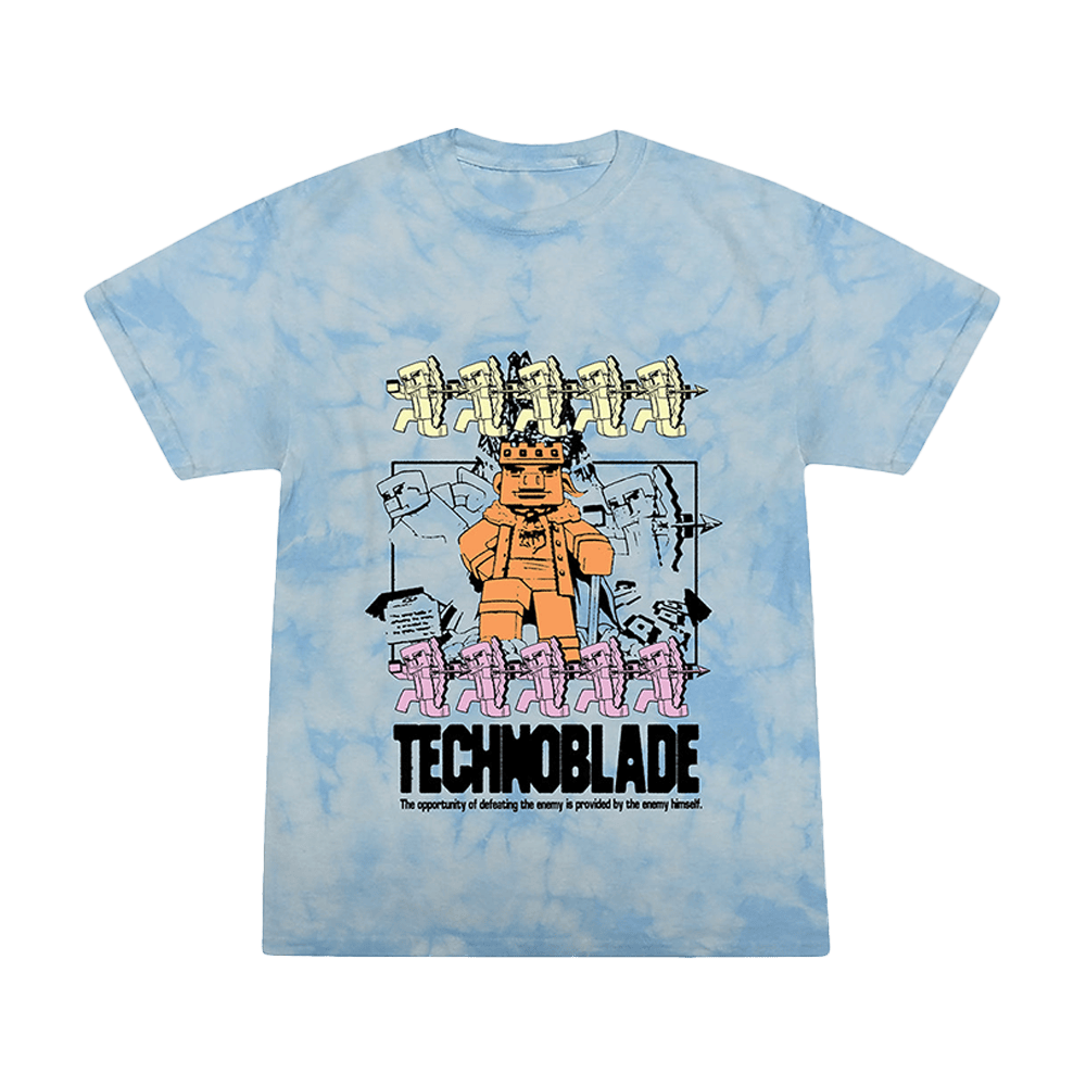 Technoblade Merch TB Neeerds Tie Dye T-Shirt Mother's Day Presents Ideas 2025-1