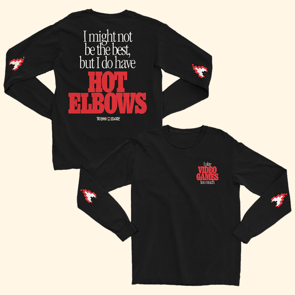 Technoblade Merch Technoblade Hot Elbows Long Sleeve Shirt Mother Day Special Gifts-1