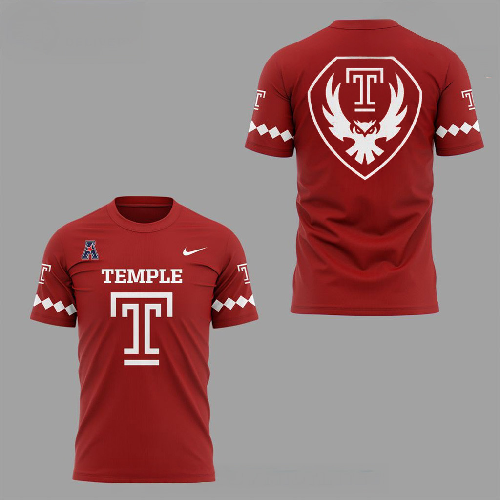 Temple Owls Football New 2025 Shirt Temple Owls Merch Football Fan Gift Ideas-1