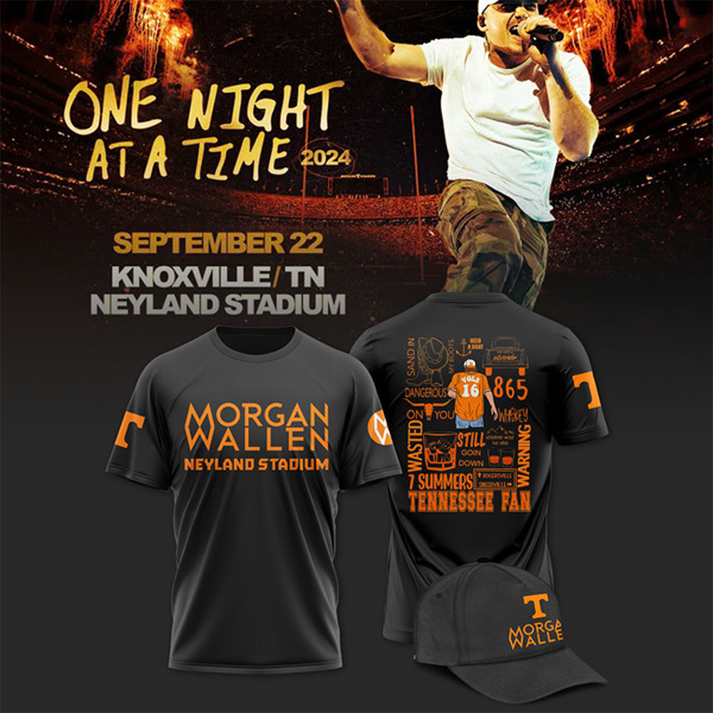 Tennessee 2024 Limited Tennessee x Morgan Wallen Black Shirt Fans Gifts-1