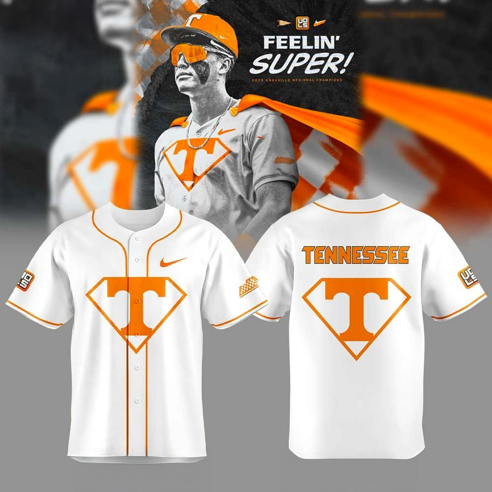 Tennessee Baseball X Feelin Super Baseball Jersey Best Gifts For Baseball Fans-1