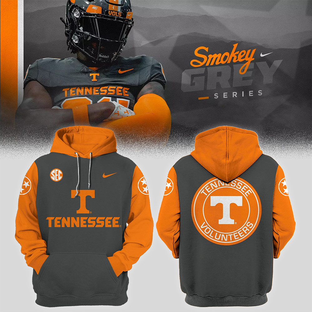 Tennessee Football 2024 'Smokey Grey' Series Limited Hoodie Football Fan Gift Ideas-1