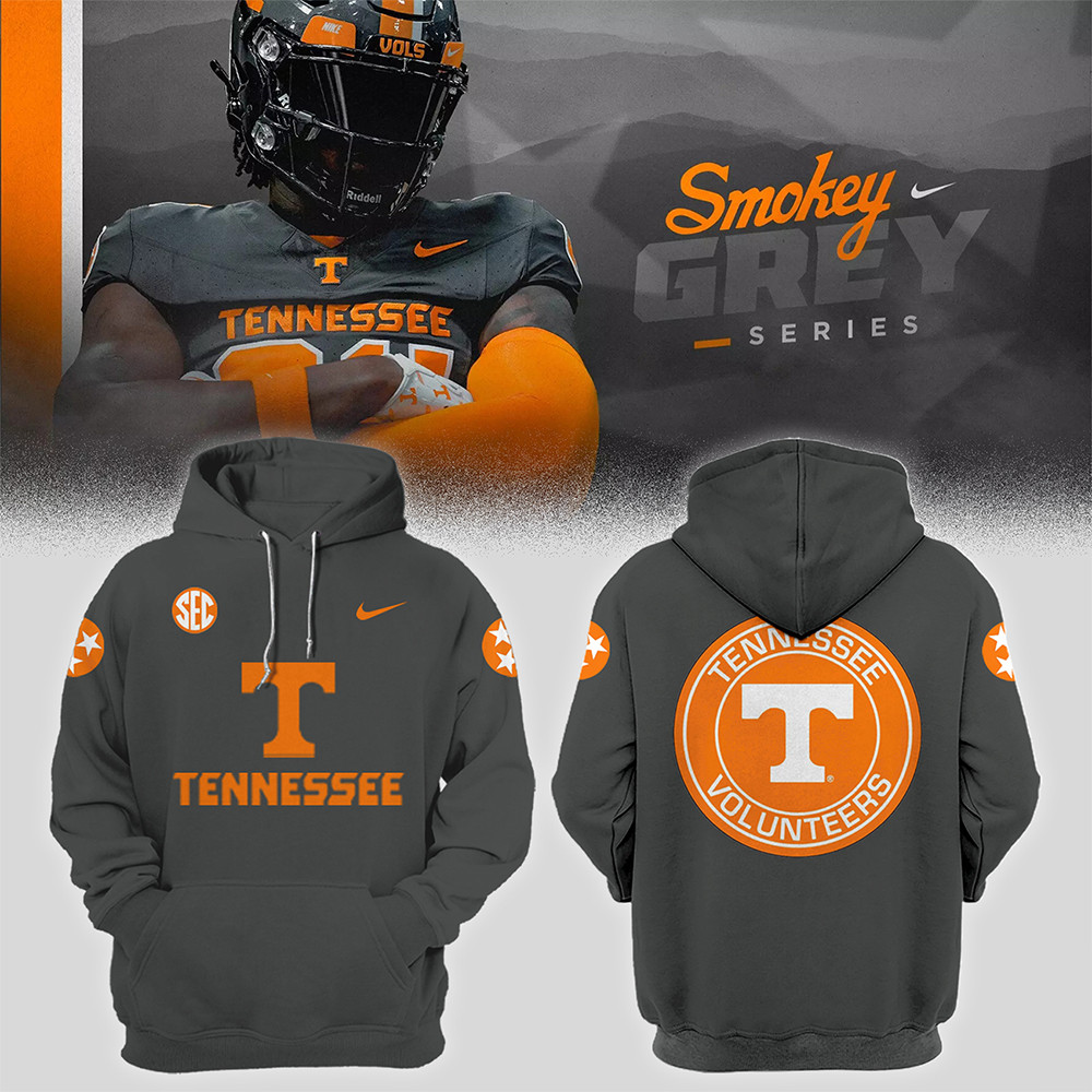 Tennessee Football 2024 Smokey Grey Series Limited Hoodie Football Gifts For Men-1