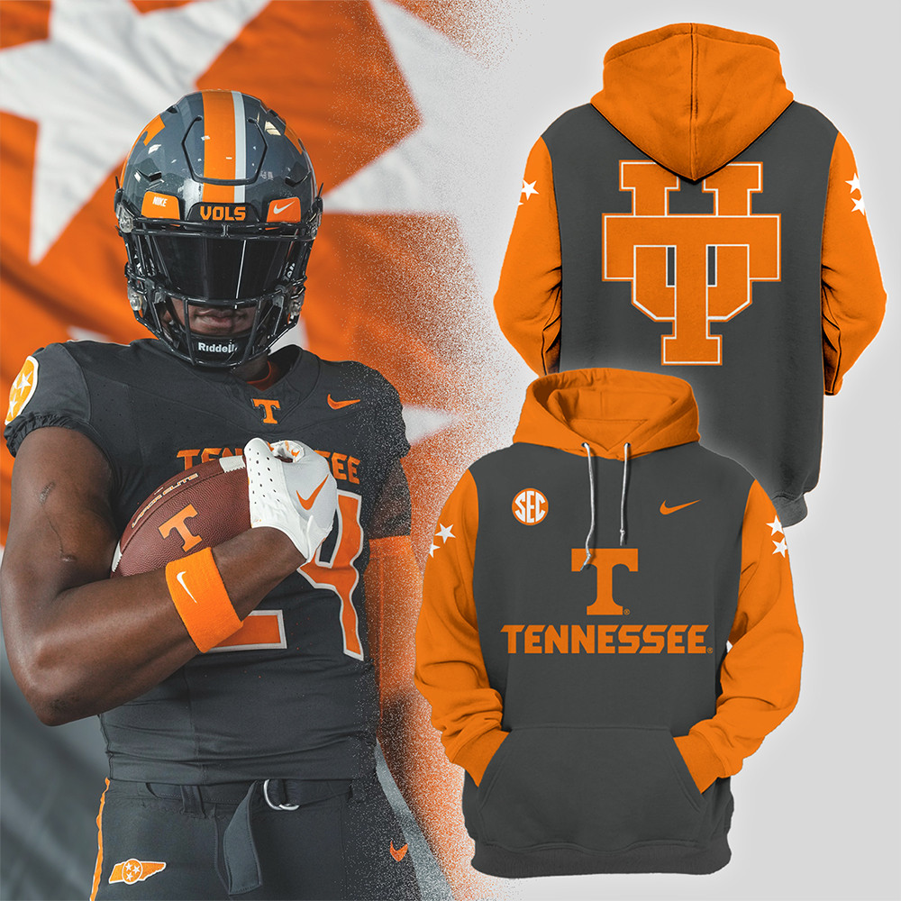 Tennessee Football 2024 'Smokey Grey' Series Limited Hoodie Presents For Football Fans-1