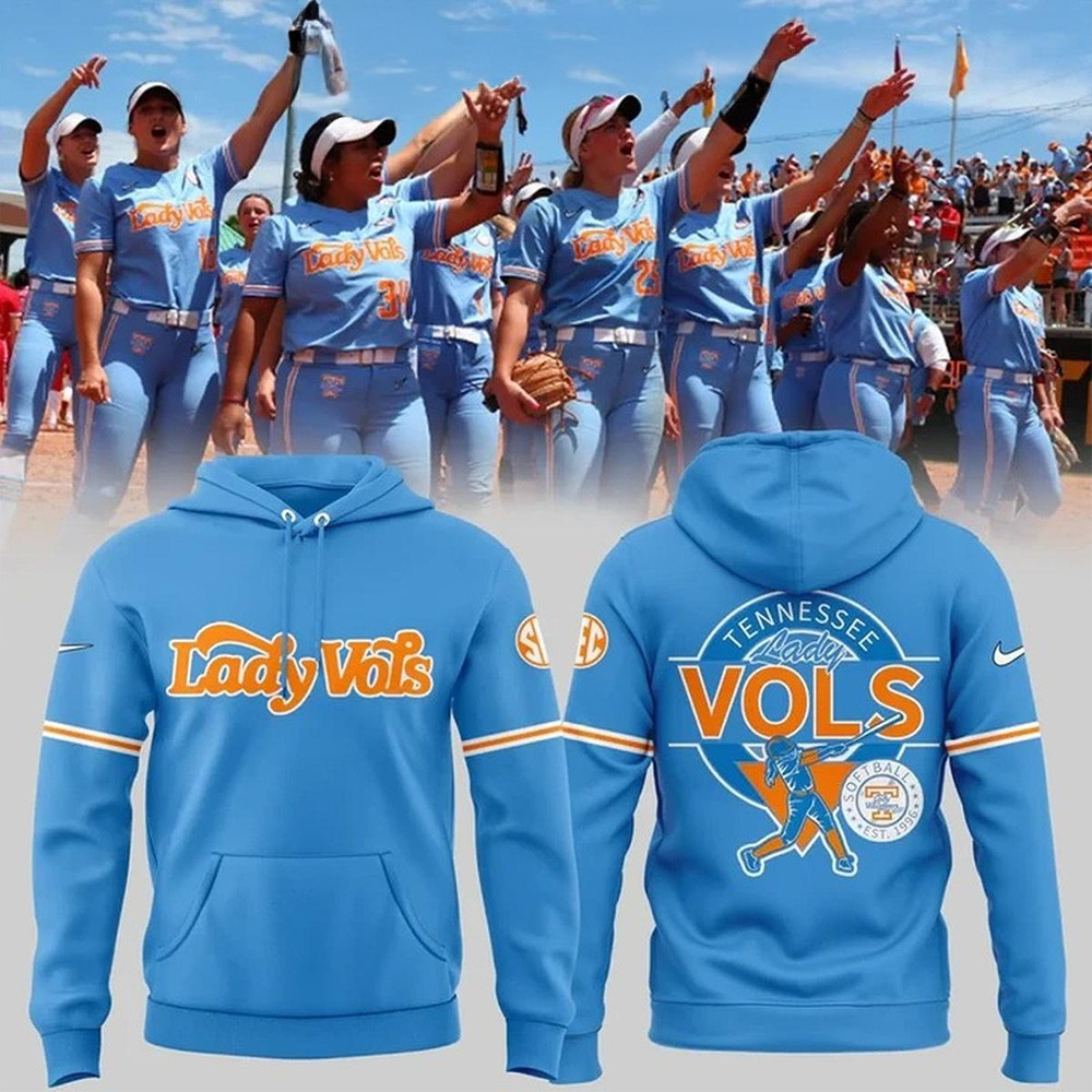 Tennessee Lady Vols NCAA Softball Women's College World Series 2025 Blue Hoodie Gifts For Wife-1