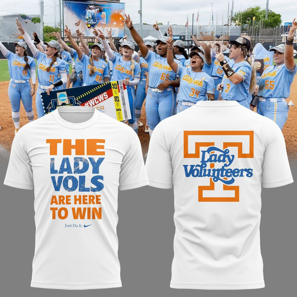 Tennessee Lady Volunteers Softball Are Here To Win T-Shirt Tennessee Lady Volunteers Merch-1